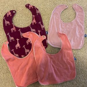4 Pack Kickee Pants 3 Reds and 1 Pattern Giraffe